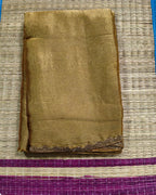 Gold Anarkali Tissue