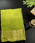 Lime Green Mysore silk