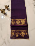 Violet Crepe Mysore Silk