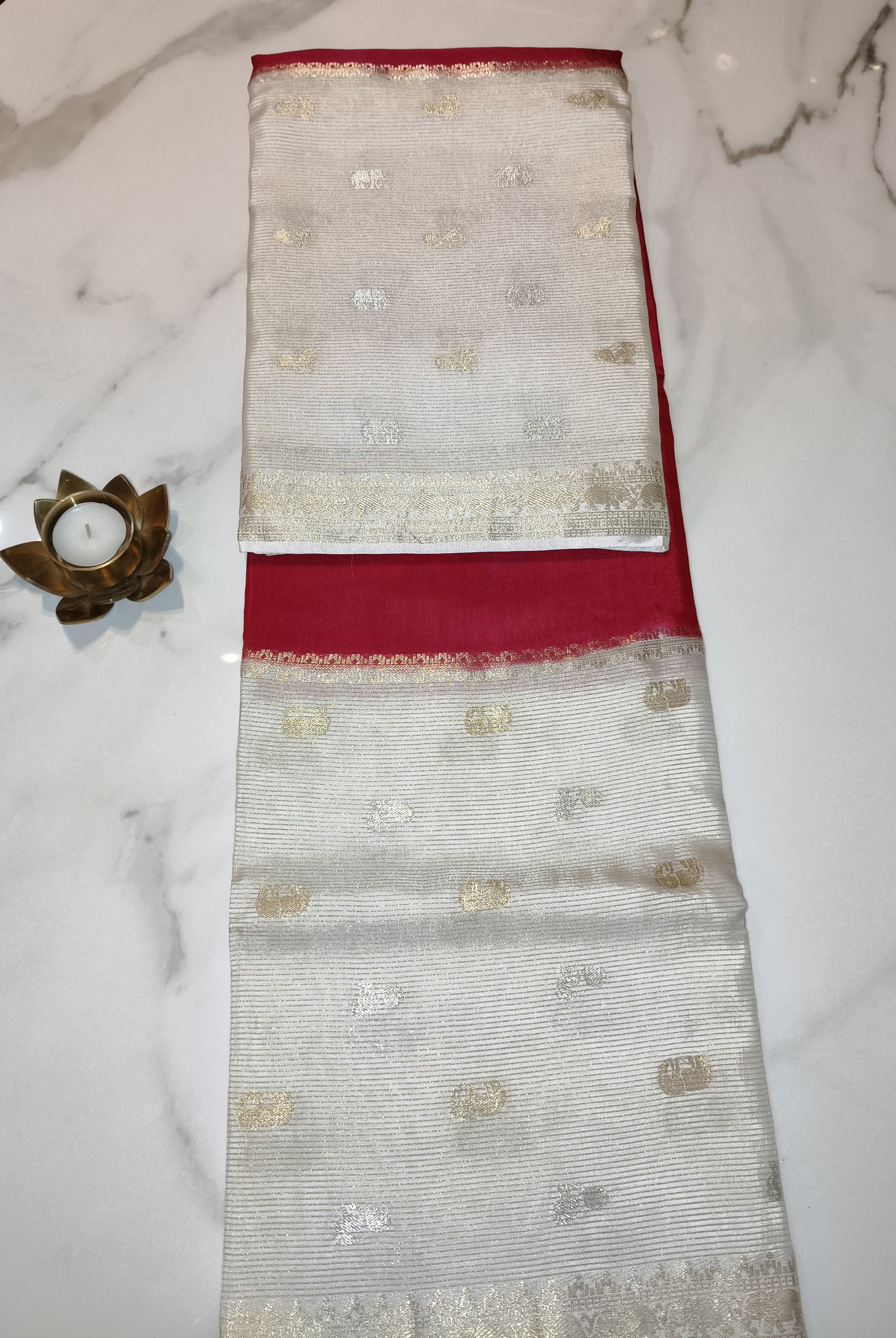 Regal Half-and-Half Mysore Crepe Silk