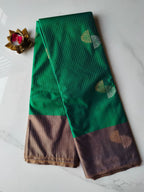 Soft Silk Leaf Green with Grey