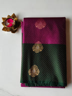 Soft Silk Purple  with Dark Green