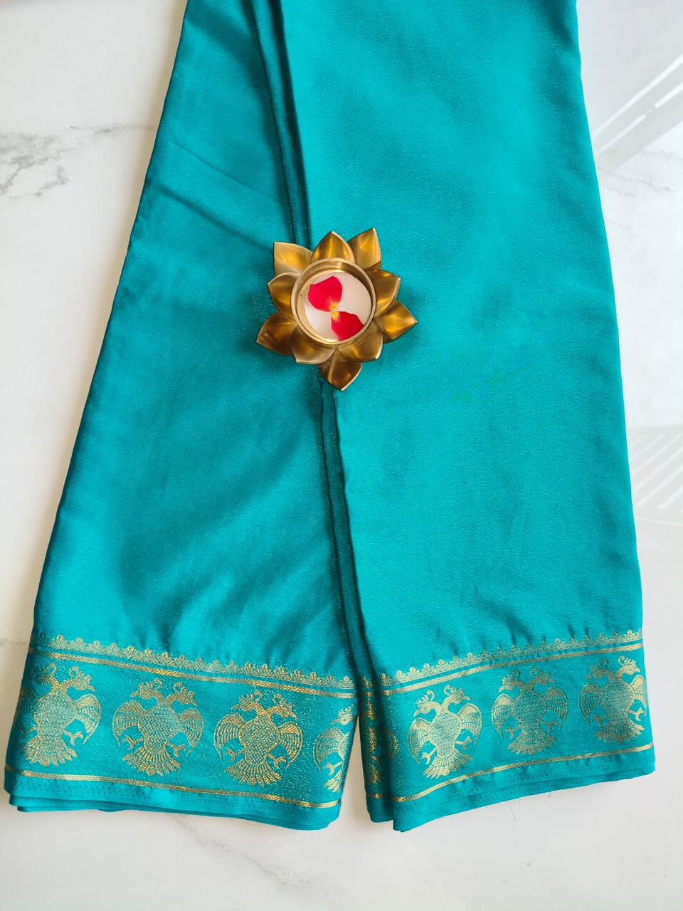 Ramagreen Crepe Mysore Silk