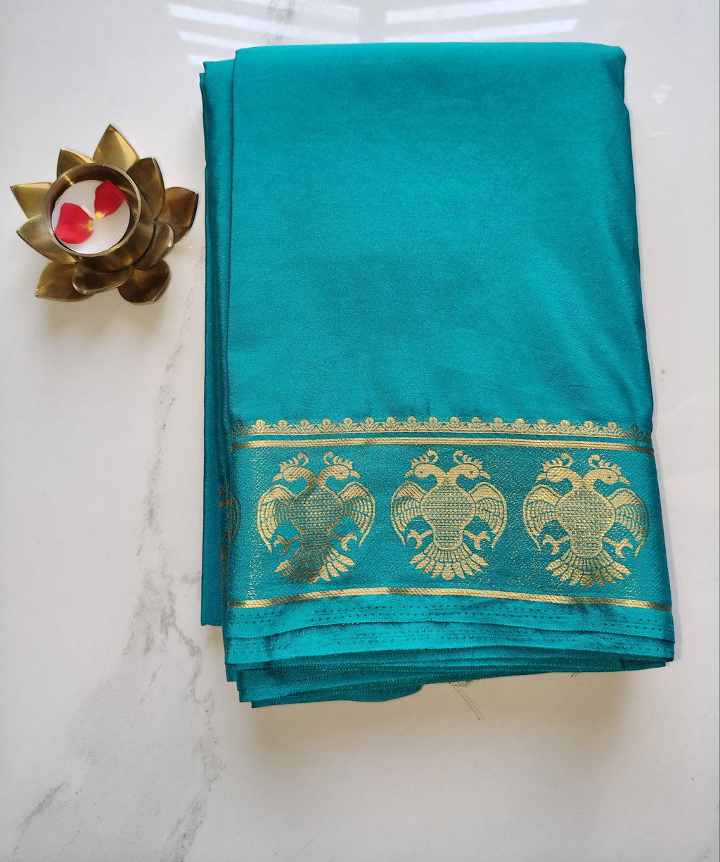 Ramagreen Crepe Mysore Silk
