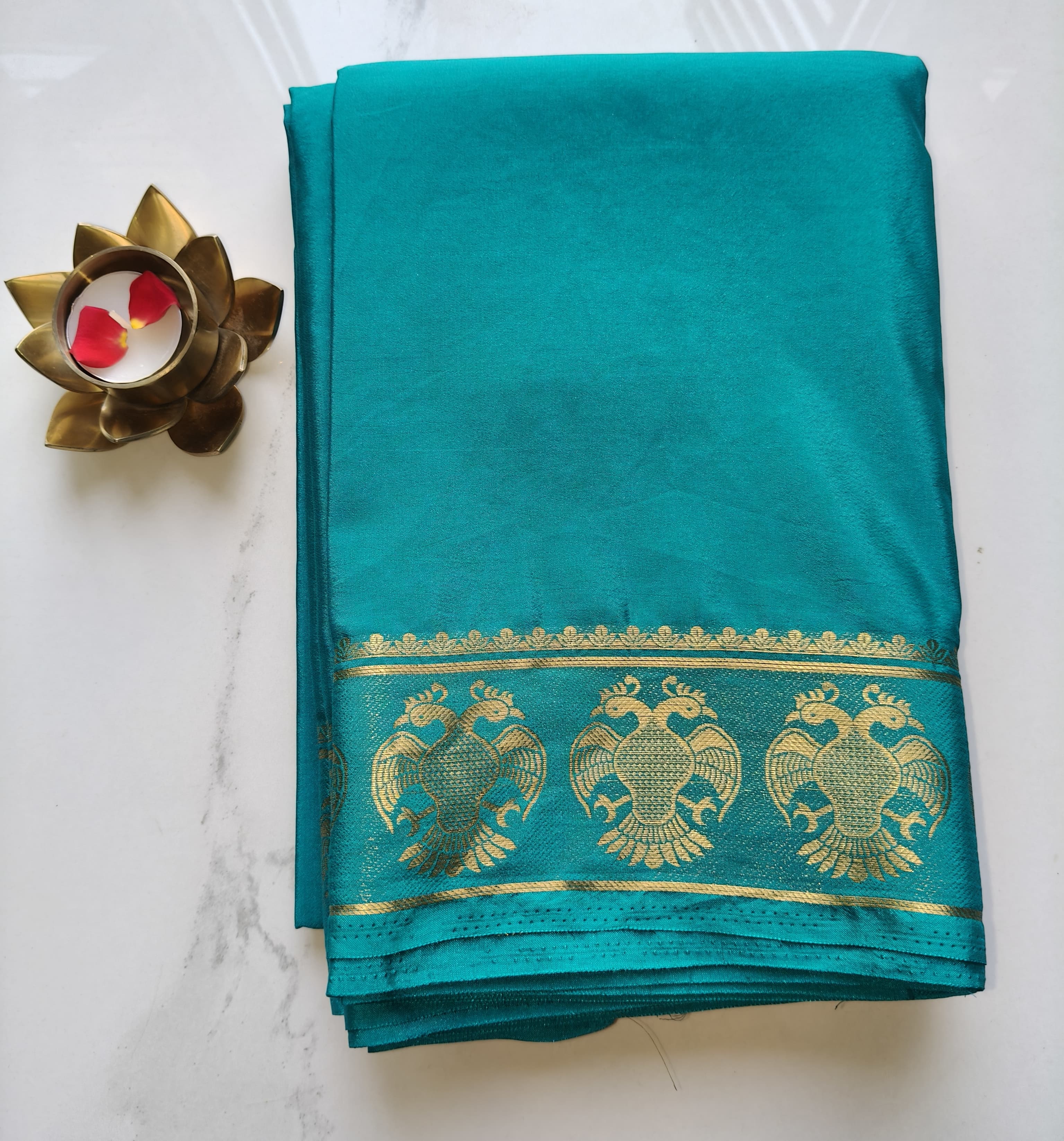 Ramagreen Crepe Mysore Silk