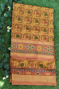 Golden Yellow Pochampally with Bentex Border