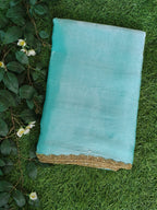 Sky Blue Anarkali Tissue