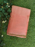 Peach Anarkali Tissue