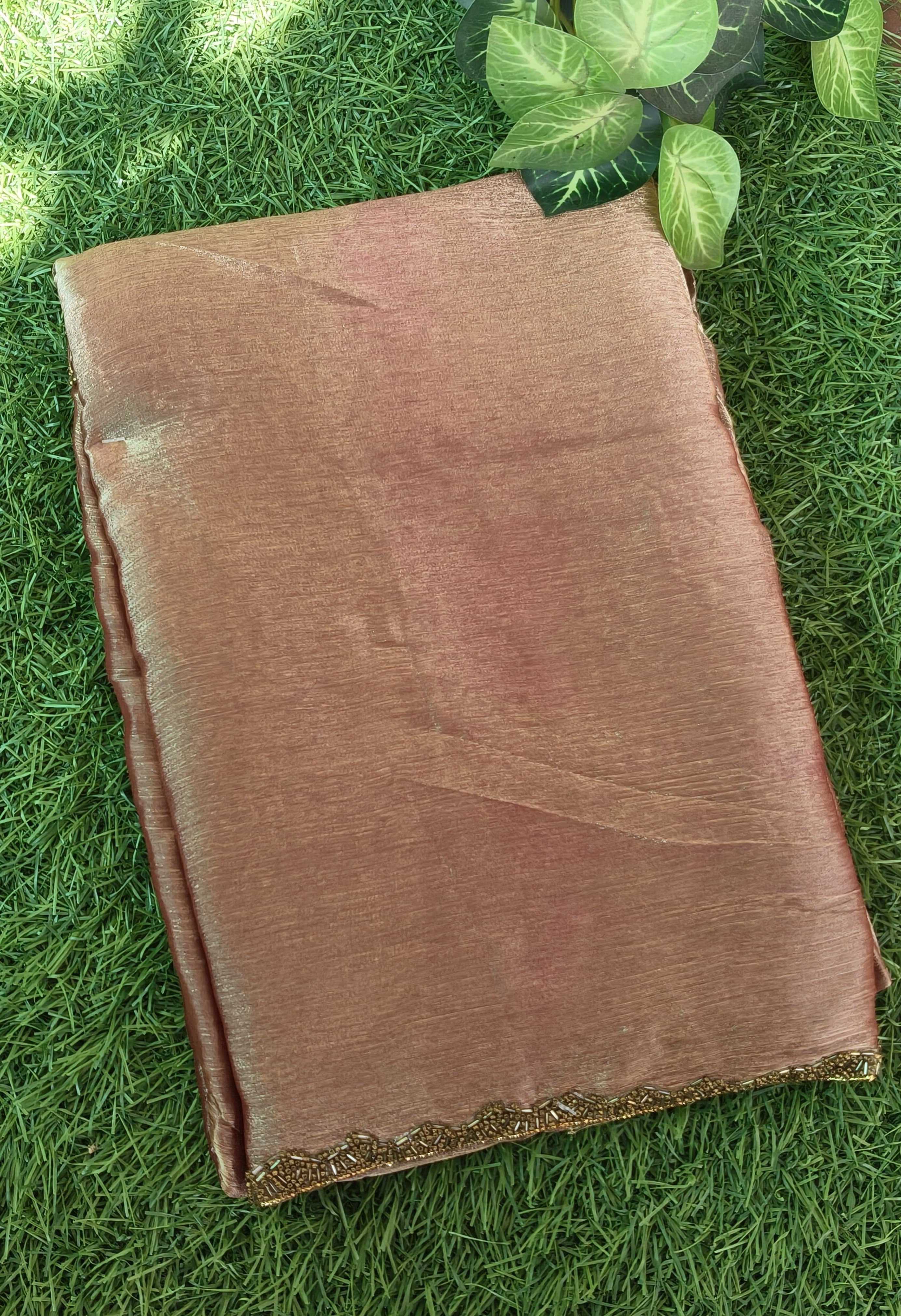 Mauve Anarkali Tissue