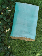 Sky Blue Anarkali Tissue