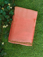 Peach Anarkali Tissue